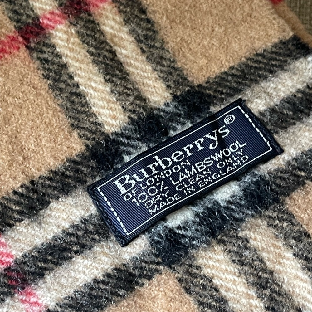 Authentic Burberrys vintage nova check tan scarf (F103) - Picture 3 of 8